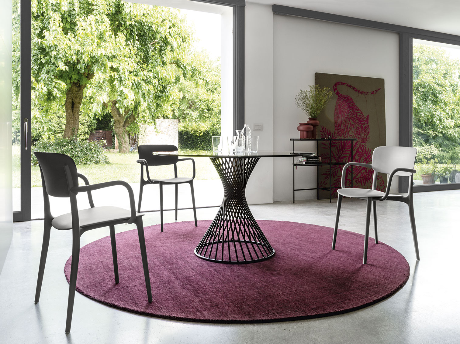 Chaise LIBERTY Calligaris rose poudre
